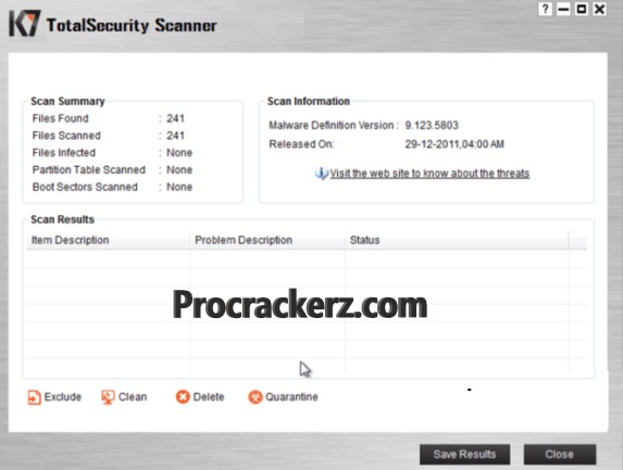 K7 Total Security Activation Key-Procrackerz.com