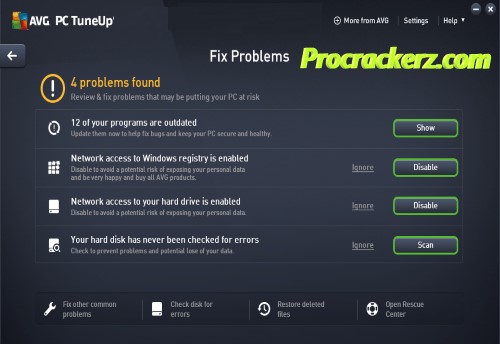 AVG PC TuneUp - Procrackerz.com