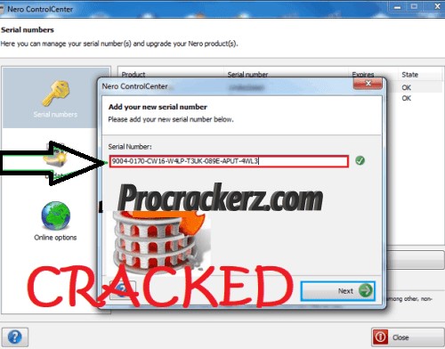nero serial number trial