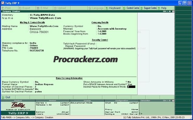 Tally ERP - Procrackerz.com